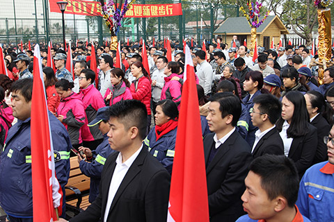 云蘭健兒英姿颯爽，添彩“美麗靜安 快樂彭浦”第10屆迎新健步行